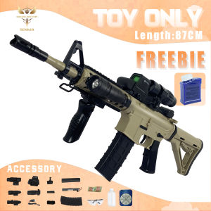 SENMA&TG M416 Gel Blaster Blowback Toy Only for Kids Rechargeable Outdoor Toys Fun Family Games Toys For Boys Surprise Gift Sand Color