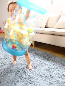 Baby early education puzzle attention balance training inflatable toys guide baby fitness auxiliary multifunctional artifact