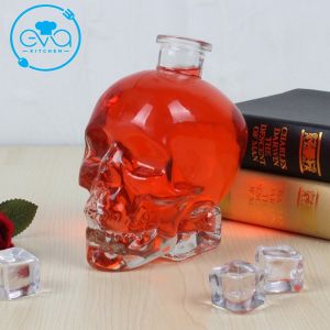 Bình Rót Thuỷ Tinh Đầu Lâu Nút Bần Glass Skull Decanter 180 ml SP1298