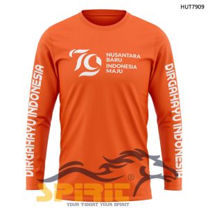Kaos Hut RI 79 Lengan Panjang Baju Kaos 17 Agustus 2024 Seri Terbahu Ke 79