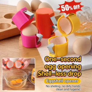 Stainless Steel Egg Shell Opener Lazy Quick Egg Shell Peeler Egg Punching Knock Egg Cutter Manual Egg Skin Tool Removal Kitchen Cooking Baking Tool