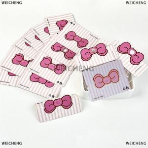 [COD] WEICHENG 100Pcs Foldable Packaging Paper Cards Bow Cards For Handmade Jewelry Retail Hang Tag Flowers Display Cardboard