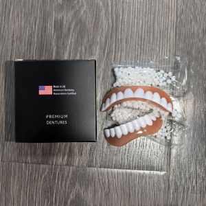 🦷 Premium Denture Kit/Denture/Full Denture Set for Oral Care Providers Durable Dental Prosthesis Precision Manufacturing Superior Comfort & Material Fully Replaces Natural Teeth [Global 300K+ Users] Full Mouth Skeletal Support Denture Set