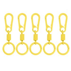 5Pcs MultiPurpose Metal Swivels Clasp Hanging Clip Spring Keychains Buckle Carabiner Clip Outdoor Hiking Tool
