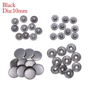 PRIMEPICKGLOBAL 10set(40pcs) Diy Metal Stud Fasteners Press Button Snap Buttons Round