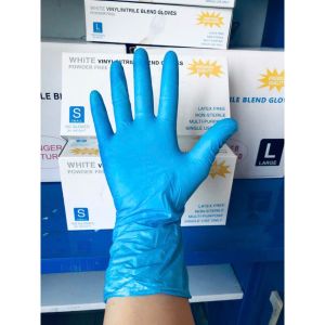 (Hộp đủ 100c) Gănng tay Nitrile không bột 4.0 | Găng tay y tế Nitrile | Găng tay y tế Vglove Trắng và Xanh Đen loại 1