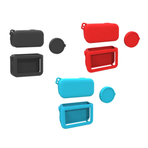 Shockproof Silicone Cover for Action Cameras Seamless Port Access Lens Cap Included