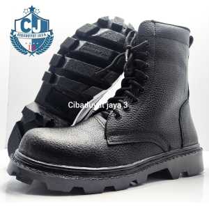 sepatu pdl hitam I KOPASUS TNI POLRI SECURITY I kulit JERUK OUTSOLE RADIAL I CIBADUYUT JAYA