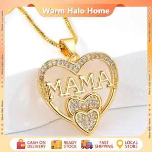 Mother’s Day Three Heart Fashion Pendant Necklaces for Mom I Love You Gifts Jewelry Gift