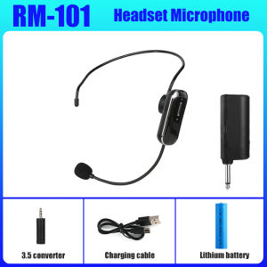 RAYHAYES Lapel Microphone Wireless For Teaching Professional Head-Wear Mic