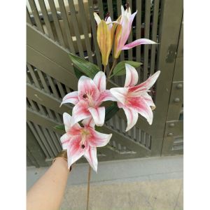 Hoa Ly Giả ( cành dài 1m bông lớn ) dùng cắm bình .trang trí nhà cửa