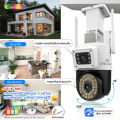 FNKvision 4G เลนส์คู่ indoor/outdoor 8MP  HD IP camera คู่เลนส์ กล้องวงจรปิด กล้องวงจรปิดไร้สาย ภาพสี มีAI+ คนตรวจจับสัญญาณเตือน. 