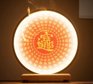 Kệ Đèn Led Trang Trí Tượng Phúc Chiêu Tài Tiến BảoTặng Kèm Chuỗi Hạt