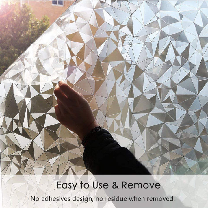 [MY Delivery+Free Tool] 3D Glass PVC Window Sticker Privacy Static ...