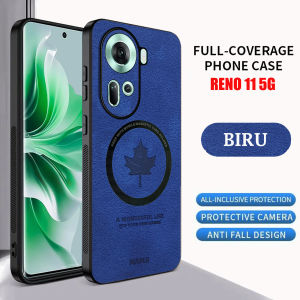 Case Maple Magnetic For Oppo Reno 11 5G Softcase Leather Magsafe