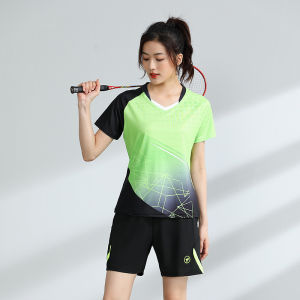 Phụ Nữ Trọng Lượng Nhẹ Áo chơi tennis Cầu Lông T Áo Sơ Mi Bóng Bàn Áo Khô Phù Hợp Với Trận Đấu Bóng Chuyền Quần Áo Thể Thao Đồng Phục B202