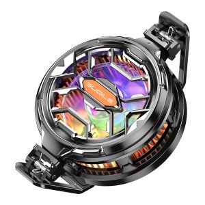 ♥ SFREE Shipping ♥ FS03 Black Shark Phone Cooler Cell Phone Cooler with Semiconductor Cooling Chip Intelligent Rapid Cooling Compatible with All Cell Phone Width for Gaming Live Stream