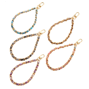 Artistic Aluminum Key Chain Lanyard With Fade Resistant Coating Easy Installation For Smartphones Car Key