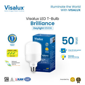 Visalux Lampu LED T-Bulb Brilliance 6500K Daylight Putih 50W (BRI-VPT8850DL)