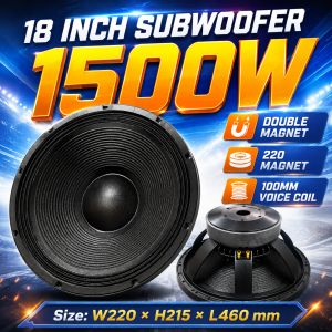 BEIJI Double 18 inch subwoofer dual magnetic subwoofer professional speaker 8Ω 100 voice 1500W