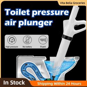 Toilet Cleaner Drain Declogger Air Plunger High Pressure Toilet Plunger Kitchen Sewer Cleaning