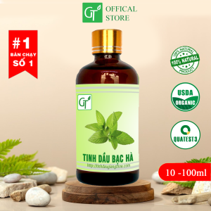 Tinh Dầu Bạc Hà Nguyên Chất GT Chai 10-100ml - Đuổi Chuột Xông Phòng Thơm The Mát