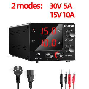พาวเวอร์ซัพพลายแหล่งจ่ายไฟ Dc 30V 5A 15V 10A 150W ตัวปรับแรงดันไฟฟ้าแบบพกพา110V/220V สำหรับการซ่อมแซมในห้องปฏิบัติการ