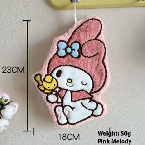 Hangdian phim hoạt hình dễ thương treo khăn tay siêu thấm Essential trang trí phòng tắm mềm mại và thoải mái