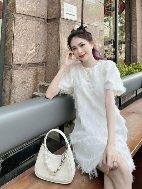 Đầm babydoll tay phồng caro cổ bèo dễ thương, váy suông tiểu thư style Hàn  Quốc mặc ở nhà | Lazada.vn