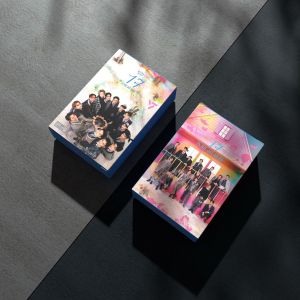 Seventeen celebrity merchandise card Korea fashion kpop pop ins trend fb cute little card Lomo card Collectible cards Album cards Star Cards Polaroid Transparent card A gift for a friend