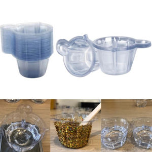 Cốc nhựa mini dùng pha keo epoxy cốc nhựa đong dung dịch  cốc pha màu epoxy resin，Set 10 Cốc Nhựa 40ML -ESTLA