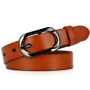 【Ready Stock】Belt For Women Woman New Women Belt 2.3CM Womens Genuine Cow Leather Belt Waistband Pin Buckle Belt Casual Fashion Thin Belts For Women 100-115cm