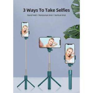 Tripod TONGSIS 3in1 R1 BLUETOOTH remote control selfi stick tongkat tomsis macaron