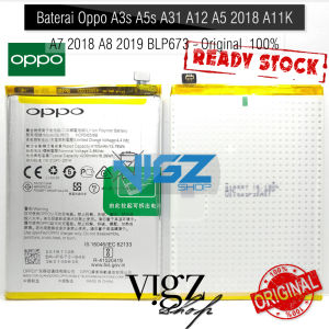 Baterai Oppo A3s A5s A31 A12 A5 2018 A11K A7 2018 A8 2019 BLP673 Original 100%
