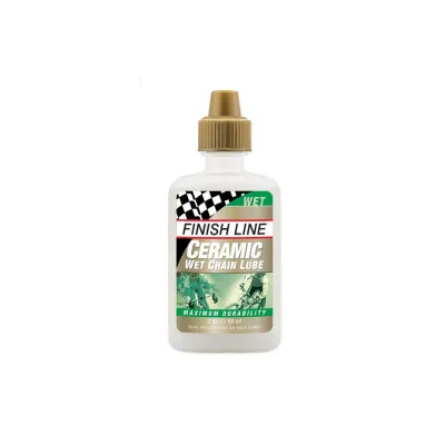 FINISH LINE Ceramic Chain Drops Wet And Dry Lube/Wax Lubricant for Bicycle Care and Cycling Maintenance