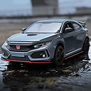 [RUM]1:32 Scale Honda Civic TYPE-R รถโลหะผสมรุ่นแสงและเสียงประกอบรถของเล่นสำหรับเด็กผู้ชายของเล่นเด็กของขวัญวันเกิดรถของเล่นเด็กรถโมเดลรถของเล่นเด็กโมเดลรถ