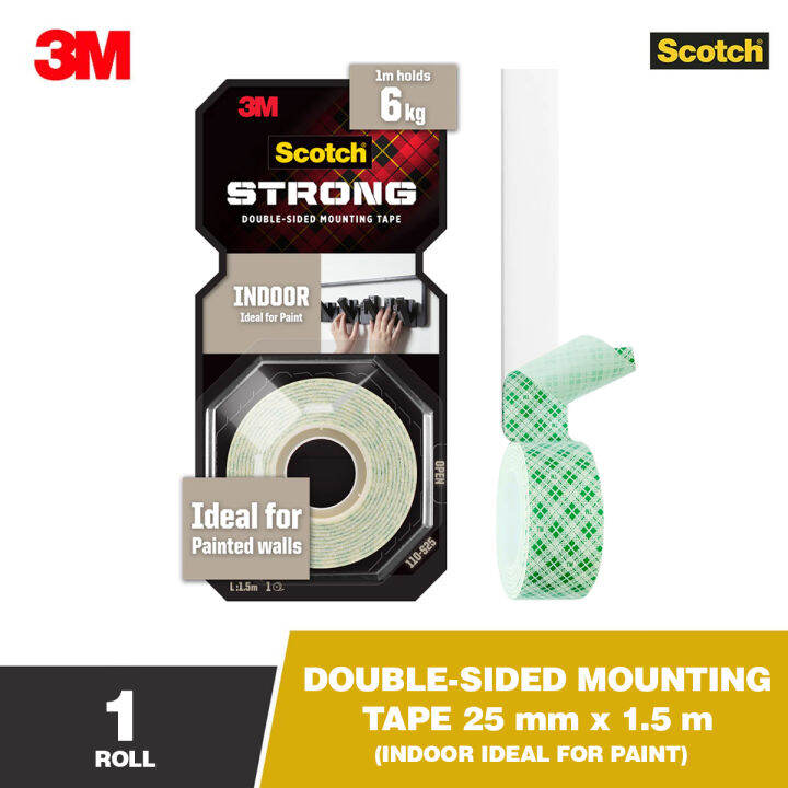 3M Scotch 110 S25 Indoor Mounting Tape 25mm X 1.5 Meter | Lazada PH