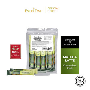 EVERYDAY Matcha Latte - Convenient Pack (20g x 10 Sachets)-Halal Certified 2028
