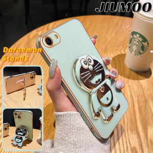 JIUMOO Casing Ponsel untuk untuk OPPO A37 A37F A83 A71 A71K A39 A57 A57T A53 A53s A33 A32 A11s Case sarung HP desain baru pola Doraemon lucu kartun Cases Phone Stands pola lapisan tipis melindungi Kesing tahan Casing guncangan Softcase