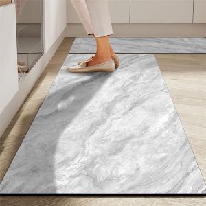 【Ship in 24H】Kitchen Anti Slip Floor Mat Soft Diatomite Mat Water Absorbent Carpet Karpet Dapur Alas Kaki 厨房地垫 Quick Dry