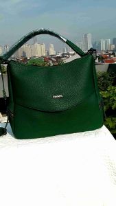 ALFAZA Tas Hobo Wanita Amplop Bahan Kulit jeruk model terbaru tas besar ibu ibu buat kondangan tas kuliah kece simpel mewah