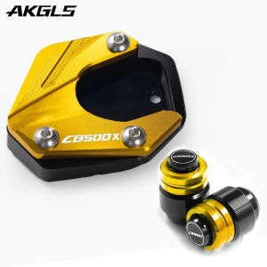 AKGLS-For Honda CB500X CB 500 X CB 5000X Foot Side Bracket Pad Bracket Expander Brace Extension and Tire Valve Cover Accessories