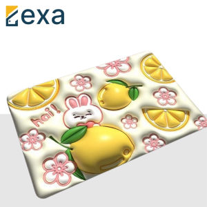 Keset Diatomite 3D Serap Air Anti Slip Motif 3D Keset Kamar Mandi