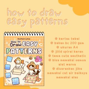 How To Draw Easy Pattern Step by Step Pattern Drawing Tutorial Buku Cara Membuat Pattern Murah Kertas Sangat Tebal Ukuran A4
