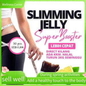 Wellness Corne JELLY BEAUTOX  I SLIMMING I 30pcs 10g I Buang Toksin Slimming Detox Turun 5kg Seminggu FREE LOTION SLIMMING
