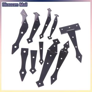[Blossom] 2PCS Furniture Cupboard Door Hinge Folding Black Iron Hinge For The Cabinet Door Durable Hardware Accessories For Home Use