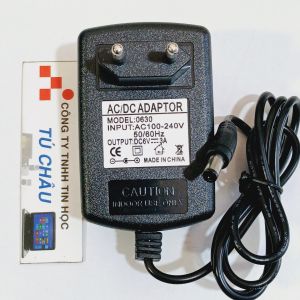 Adapter DC 6V - 3A ( Đầu cắm 5.5mm x 2.1mm)