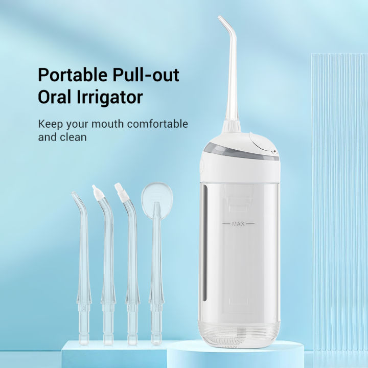 Portable Water Flosser Oral Irrigator Dental Floss Teeth Cleaner Mouth ...