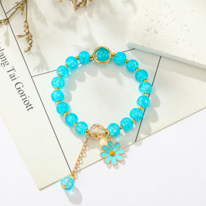 FXG Gelang Kristal Bunga Cantik - Pesona Manis ala Fashion Korea GLG04