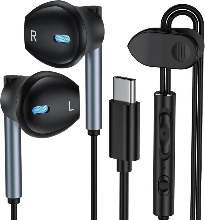 Samsung Earbuds Wired USB C for Galaxy S25 S24 Ultra/S24  FE/S23/S22/S21/S20,Type C Wired Headphones with Microphone Earphones for  iPhone 16/16 Pro/16